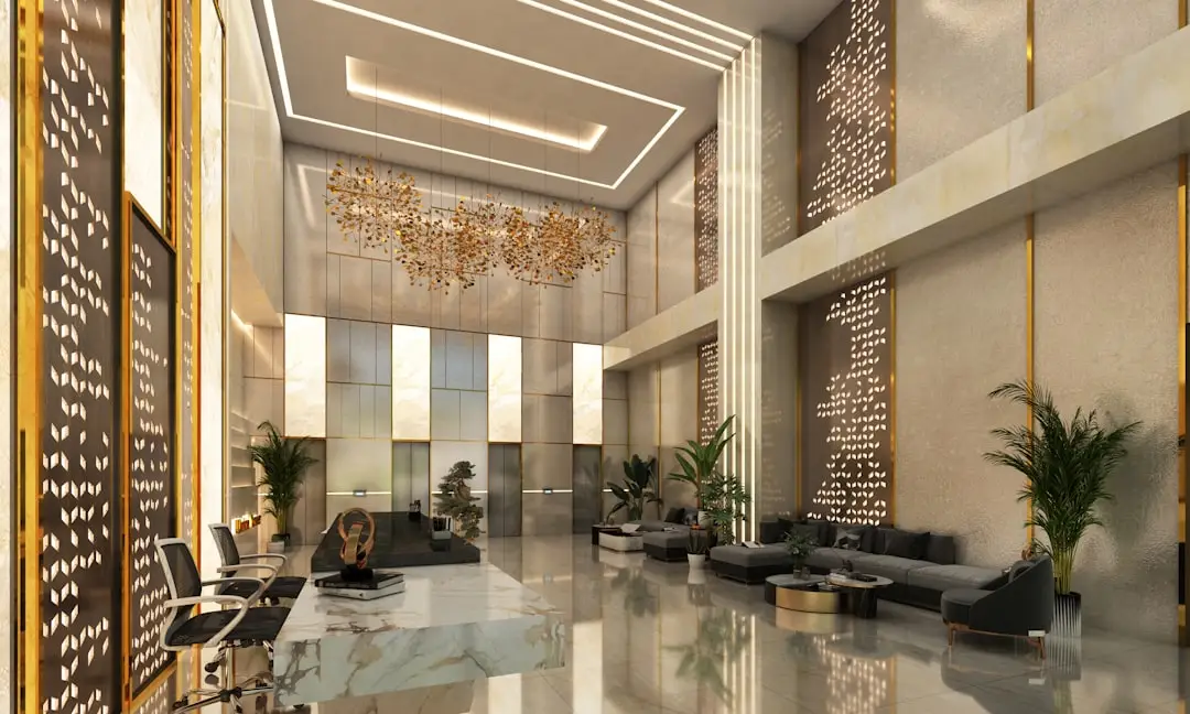 Riverblueworks hotel interior
